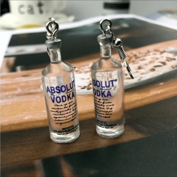 Jewelry - 💖3/$15💖 Absolut Vodka Unique Earrings